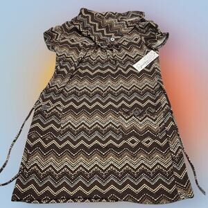 SPEECHLESS Women’s Small Brown Cowl Neck Dress